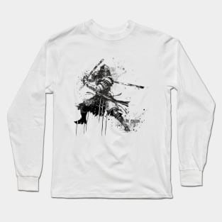 Ninja Warrior Shinobi Martial arts Sumie Long Sleeve T-Shirt